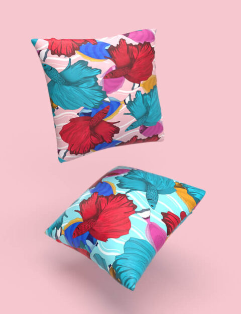 pattern animal tropical fish eva lo coco