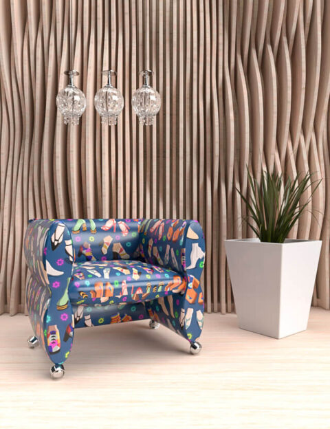 pattern disco revival the dancing shoes eva lo coco armchair