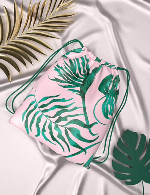 Pattern tropicale tropical elegance Eva Lo Coco green bag