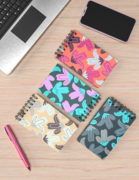 Pattern floreale vibrant spring Eva Lo Coco notebook